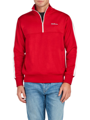 Quarter-zip Pullover Track Jacket - Red