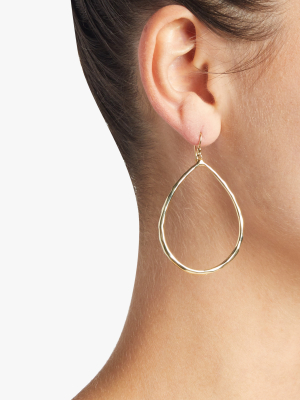 Classico Large Faceted Teardrop Earrings