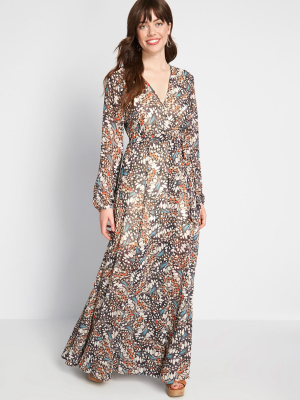 Flutter Perfection Maxi Wrap Dress