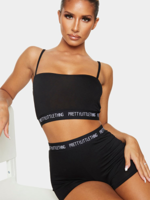 Prettylittlething Black High Waist Short...