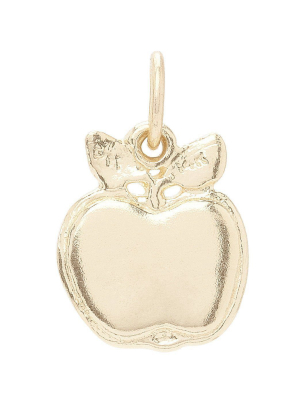 Flat Apple Mini Charm