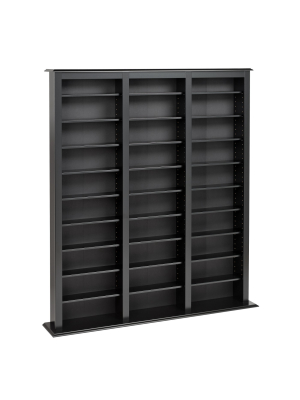 Triple Width Barrister Tower Black - Prepac