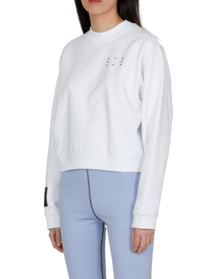 Mcq Alexander Mcqueen Patch Detail Cropped Sweatshirt