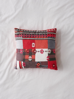 Hawkins Patchwork Print Throw Pillow