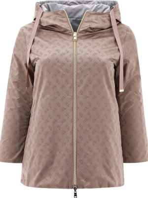 Herno Monogram Motif Reversible Hooded Jacket