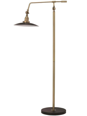 Jamie Young Mid-century Modern Floor Lamp - Antique Brass