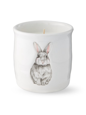 Embossed Bunny Candle