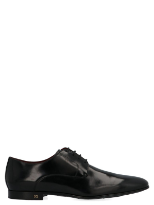 Dolce & Gabbana Pointed Toe Lace-up Derby Shoes