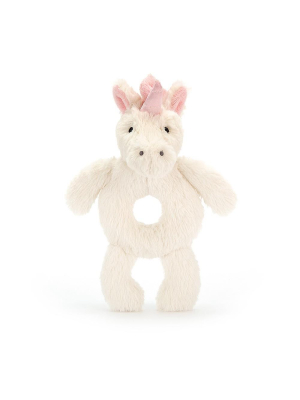 Bashful Unicorn Ring Rattle