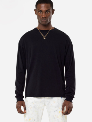 Cotton Cashmere Pullover / Black