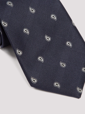 Giorgio Armani Paisley Embroidered Tie