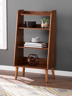 44.5" Belhope Mid-century Modern Bookcase Brown - Aiden Lane