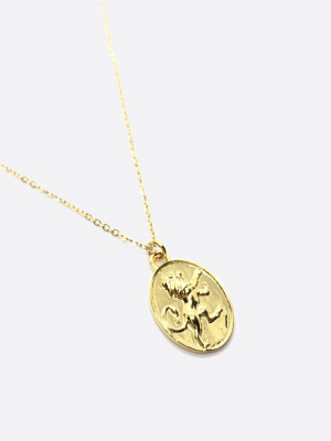 Gold Plated Leo Necklace