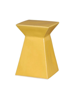 Upright Garden Stool In Sun Yellow