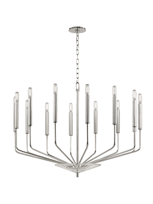 Gideon 14 Light Chandelier Polished Nickel