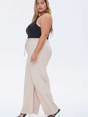 Plus Size Wide-leg Pants