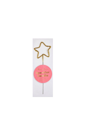 Mini Gold Sparkler Star Candle