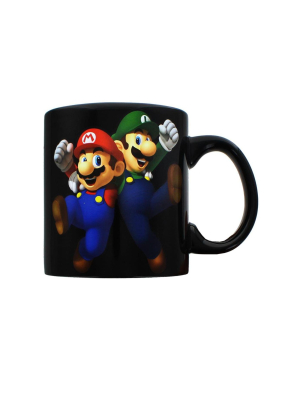 Just Funky Super Mario Bros. Mario & Luigi 20oz Ceramic Mug