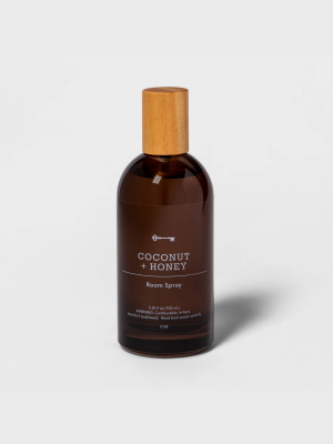 3.38 Fl Oz Amber Glass Coconut And Honey Room Spray - Threshold™