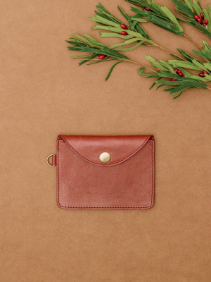 Card Wallet - Morocco Collection - Cabernet Leather