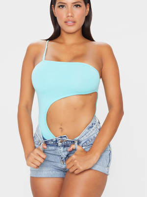 Shape Aqua Cotton Cut Out Side Bandeau Bodysuit