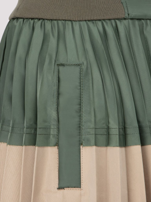 Sacai Pleated Suiting Skirt