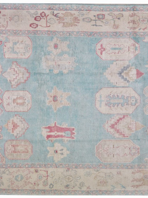 Turkish Oushak Rug 8'10" X 12'2"