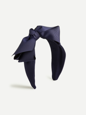 Girls' Bow Headband In Grosgrain