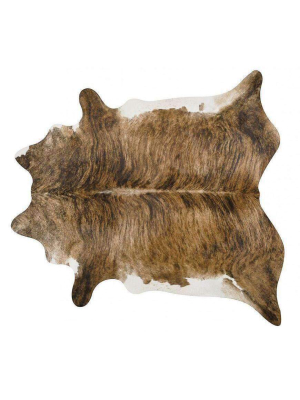 Brindle White Belly Cowhide