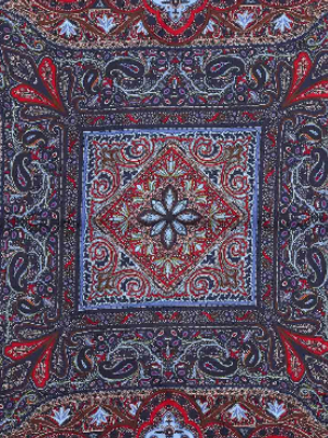 Paisley Double Printed Silk Square