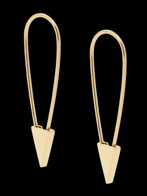 Phyllis & Rosie Safety Pin Earring- 14k Gold Vermeil