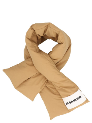 Jil Sander Logo Patched Padded Scarf