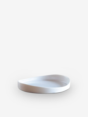 Ripple Small White Plate By Urban Oasis