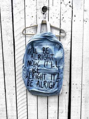 'aright Aright' Painted Backpack