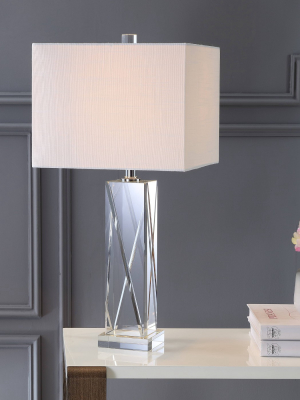 26.5" Crystal Sullivan Table Lamp (includes Led Light Bulb) Clear - Jonathan Y