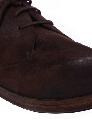 'bark' Leather Boots (mm1345 Corteccia)