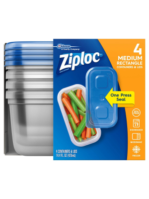 Ziploc Medium Rectangle Container - 8ct