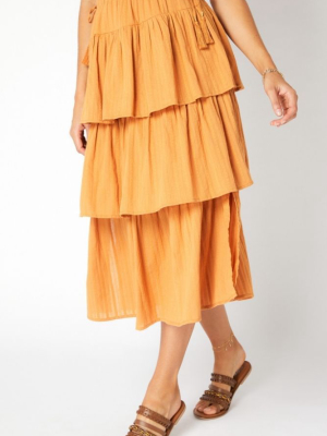 Kindness Tiered Maxi Skirt