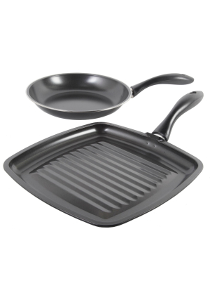 Gibson Westleton 2pc Cookware Set Black