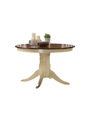 Dylan Dining Table Wood/buttermilk/oak - Acme Furniture