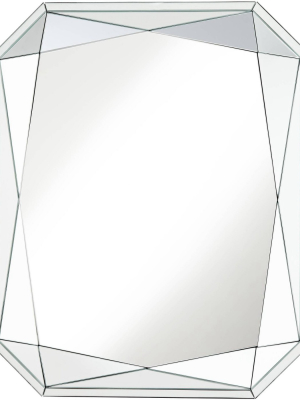 Noble Park Vasto Emerald Cut 26 1/4" X 32 1/2" Wall Mirror