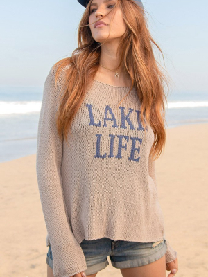 Lake Life Crew Cotton