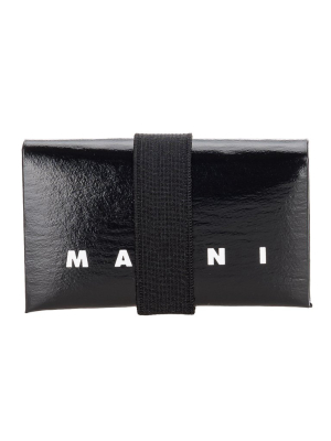 Marni Origami Logo Print Wallet