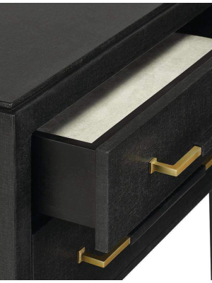 Verona Black Nightstand