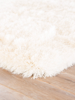 Marlowe Handmade Solid White Area Rug