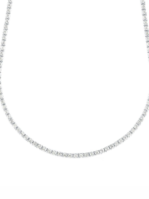 Tennis Necklace - White Gold