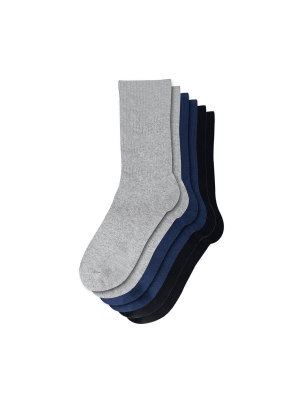 Men's Eco-friendly Crew Socks | 3 Pack (solid)