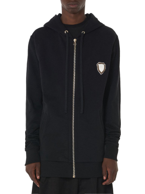 Pearl Crest Hooded Logo Sweater (nms18204-black)