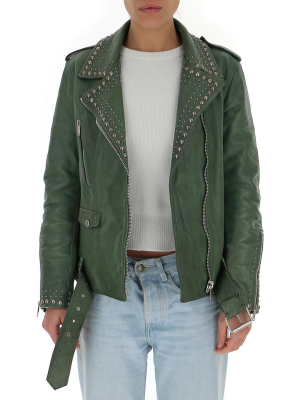 Golden Goose Deluxe Brand Stud-embellished Biker Jacket