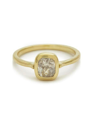 Rosecut Diamond Shape #7 Gold Ring